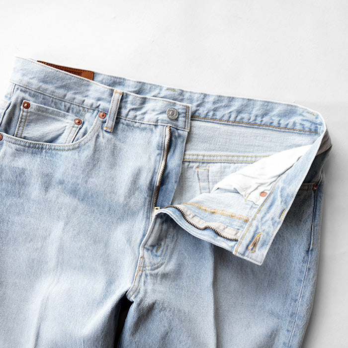 KAPTAIN SUNSHINE Skate Shoecut Denim Pants -INDIGO ICE WASH