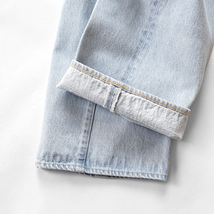 KAPTAIN SUNSHINE Skate Shoecut Denim Pants -INDIGO ICE WASH