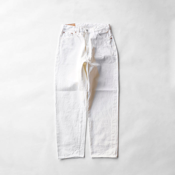 KAPTAIN SUNSHINE 5P Zipper Front Denim Pants - WHITE