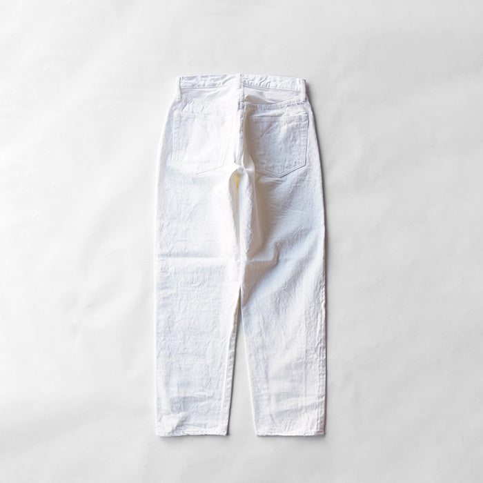 KAPTAIN SUNSHINE 5P Zipper Front Denim Pants - WHITE