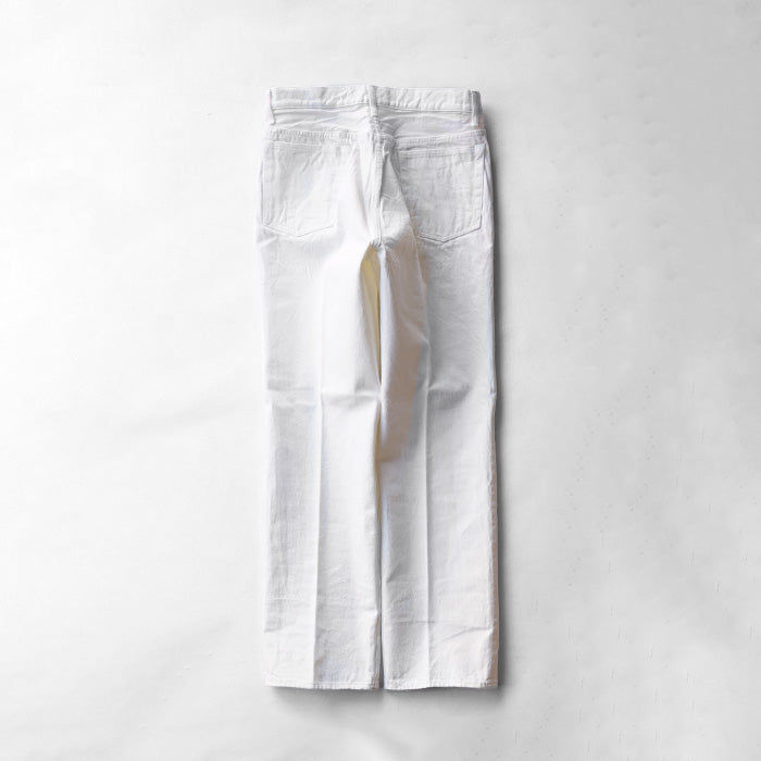 KAPTAIN SUNSHINE Skate Shoecut Denim Pants -WHITE