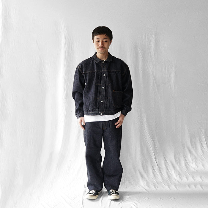 KAPTAIN SUNSHINE Denim Tracker 1P Jacket -INDIGO ONE WASH