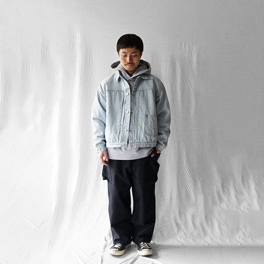 KAPTAIN SUNSHINE Denim Tracker 1P Jacket -INDIGO ICE WASH