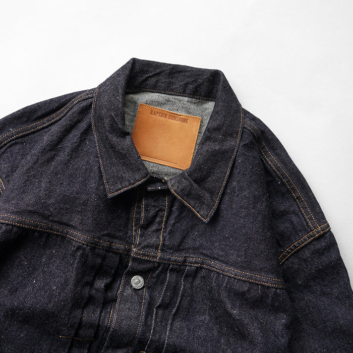 KAPTAIN SUNSHINE Denim Tracker 1P Jacket -INDIGO ONE WASH