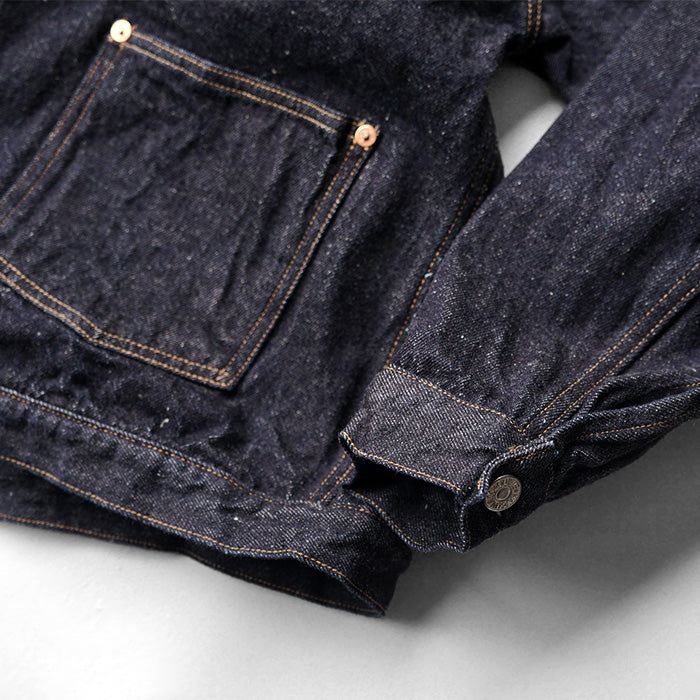 KAPTAIN SUNSHINE Denim Tracker 1P Jacket -INDIGO ONE WASH