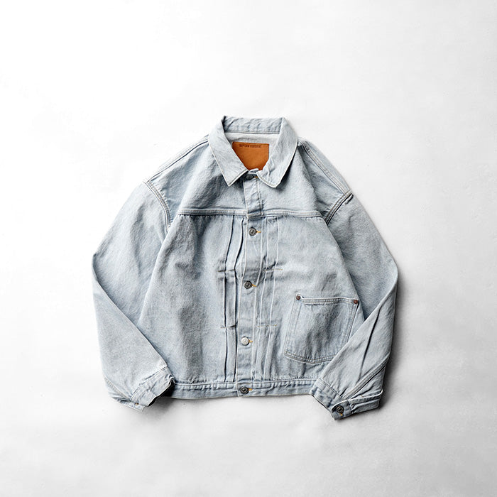 KAPTAIN SUNSHINE Denim Tracker 1P Jacket -INDIGO ICE WASH