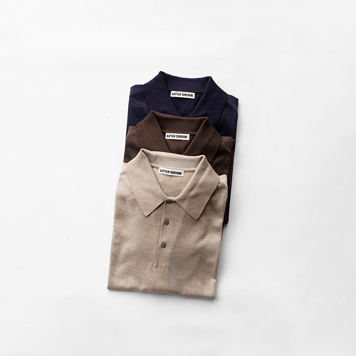 KAPTAIN SUNSHINE Cotton Knit Poloshirt