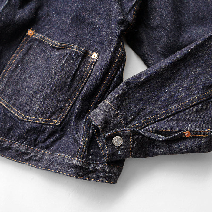 KAPTAIN SUNSHINE Denim Tracker 1P Jacket -INDIGO ONE WASH