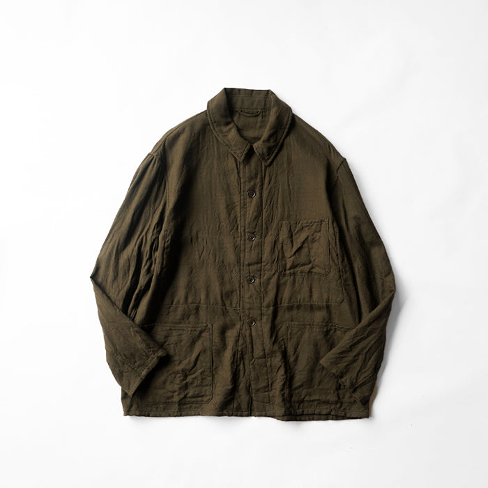 KAPTAIN SUNSHINE Wool Gauze Work Shirt Jacket