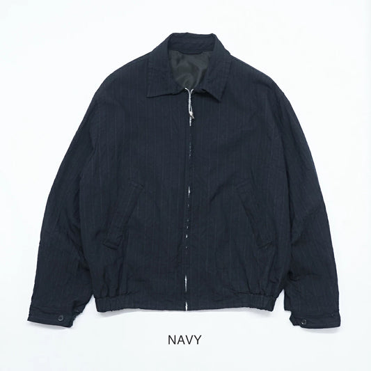 KAPTAIN SUNSHINE Wool Stripe Zip Blouson