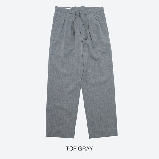 KAPTAIN SUNSHINE Wool Herringbone Easy Trousers