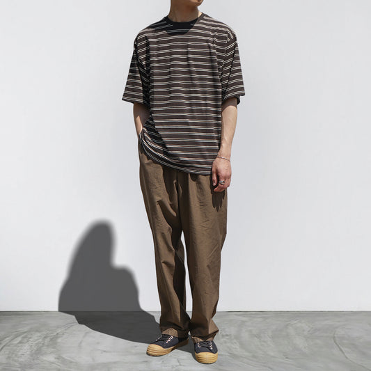 KAPTAIN SUNSHIN Hard Twisted Stripe Jersey Half-sleeve Tee