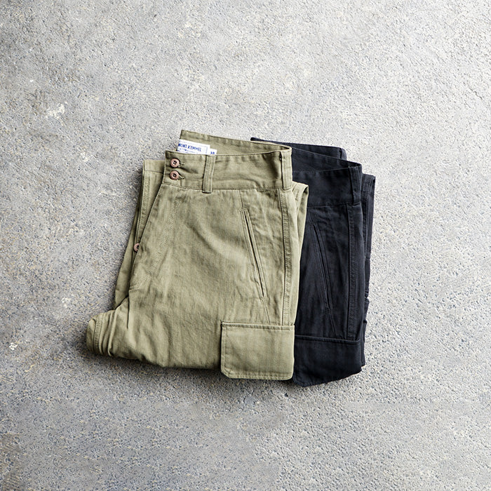 MONT KEMMEL M-47 CARGO PANTS COTTON HERRINGMONE