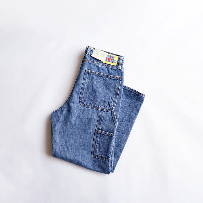 NEO BLUE CARPENTER BAGGY JEANS -MEDIUM BLUE