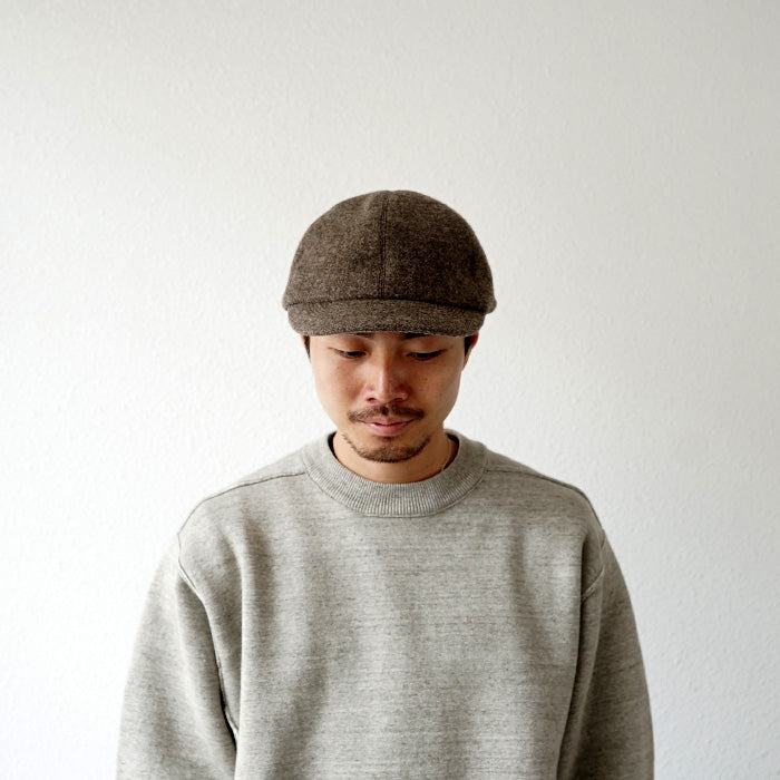 O/EIGHTH 6PANNEL CAP【U】-Wool Tweed