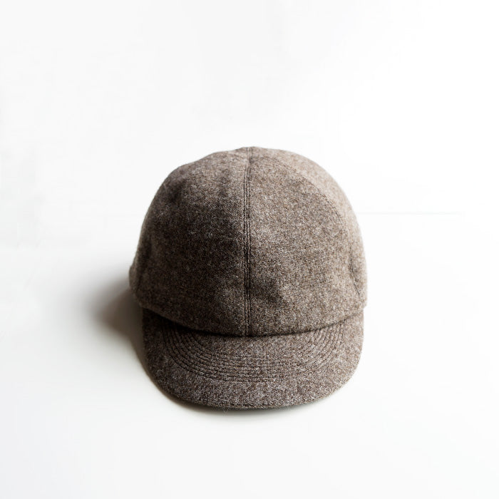 O/EIGHTH 6PANNEL CAP【U】-Wool Tweed