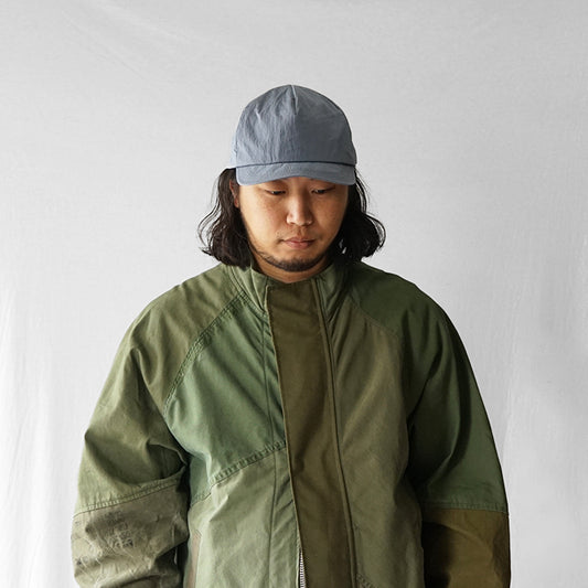O/EIGHTH 6PANNEL CAP【Y】-Recycle Nylon Dope Dyed Taffeta