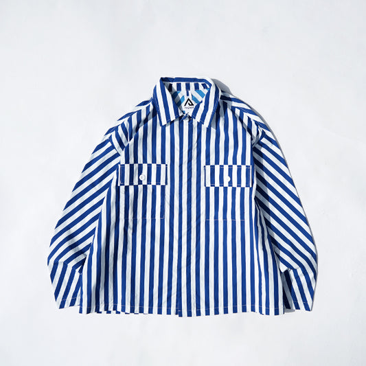 PHENIX COLLECTION SHIRTS, TYPE P-001 / STRIPED TECH LOOSE SHIRT JACKET