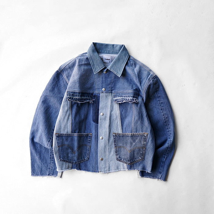 redad denim snap jacket