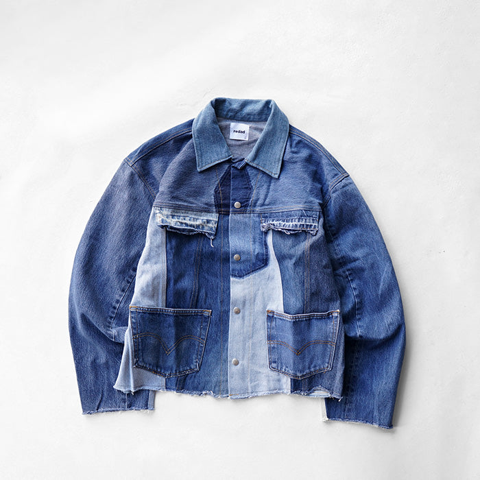redad denim snap jacket