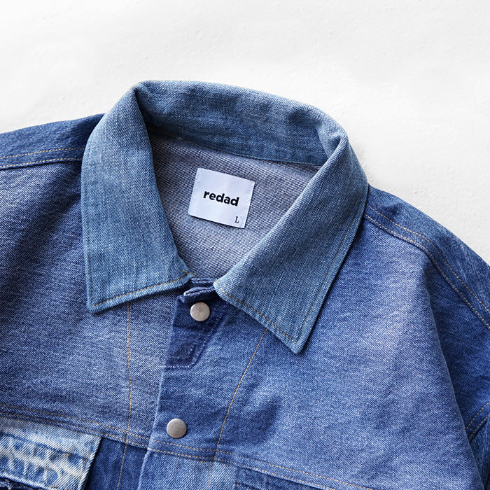 redad denim snap jacket