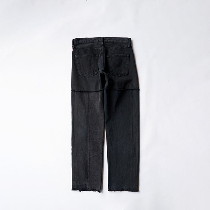 redad black denim switch pant