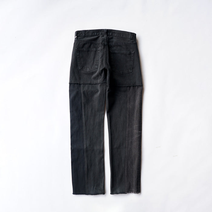 redad black denim switch pant