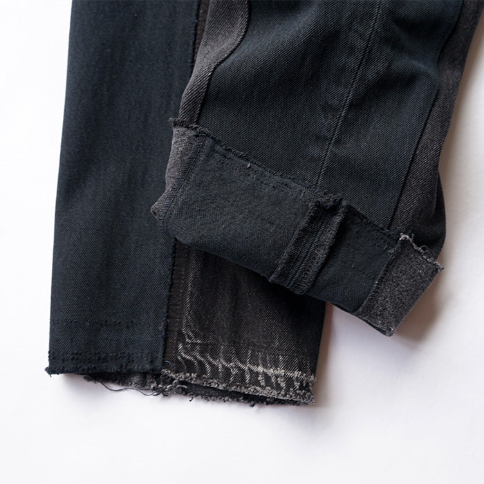 redad black denim switch pant