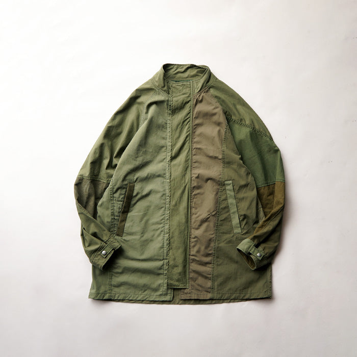 redad vintage military equipment stand collar coat