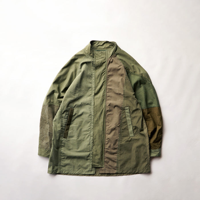 redad vintage military equipment stand collar coat