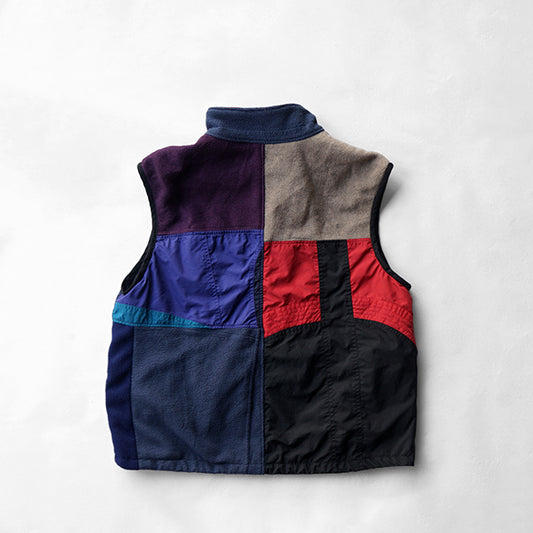 redad outdoor patchwork zip vest