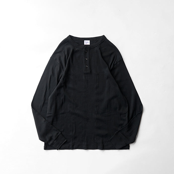 Robert P. Miller Panel-rib Casual fit Henry Neck L/S Tee