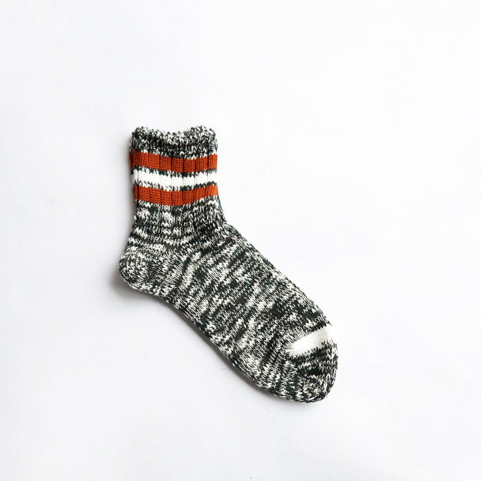 CONNECT/S 3LINE SLUB QUATER SOCKS