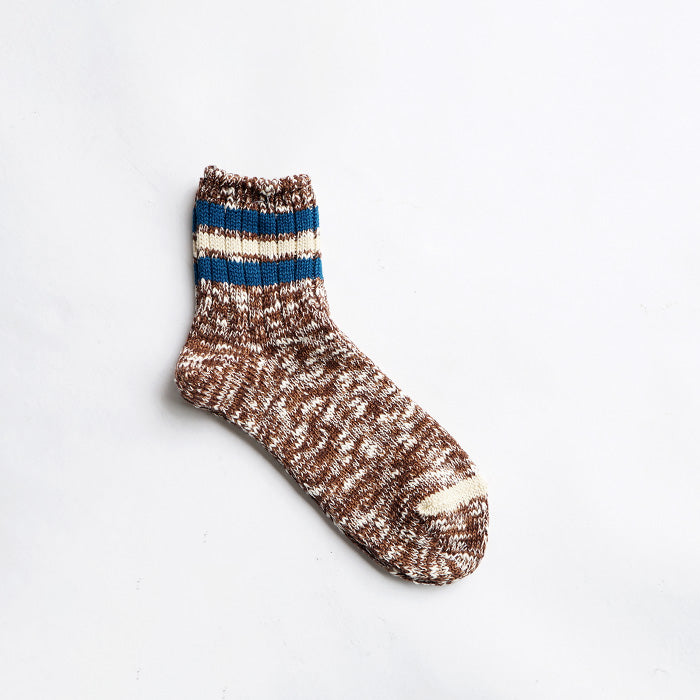 CONNECT/S 3LINE SLUB QUATER SOCKS