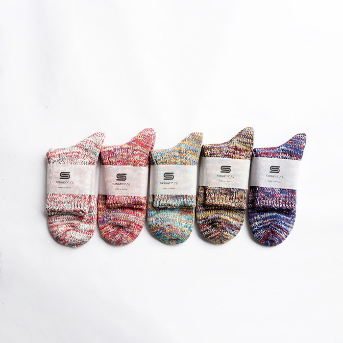 CONNECT/S 5COLOER MIX QUATER SOCKS