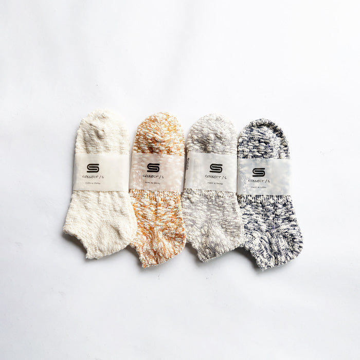 CONNECT/S LIGHT WEIGHT SLUB ANKLE SOCKS
