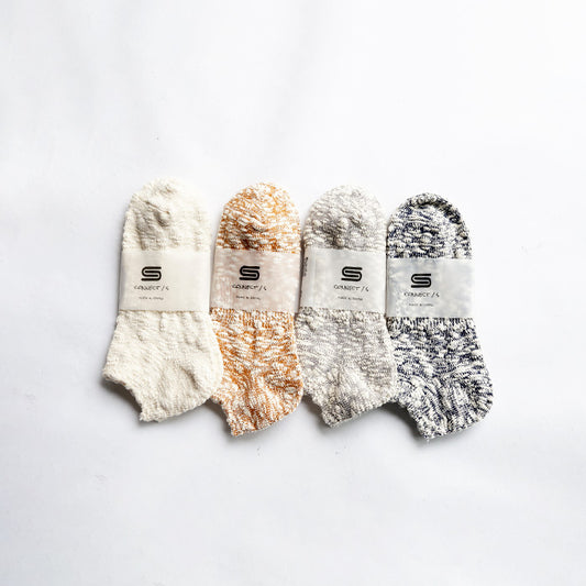 CONNECT/S LIGHT WEIGHT SLUB ANKLE SOCKS