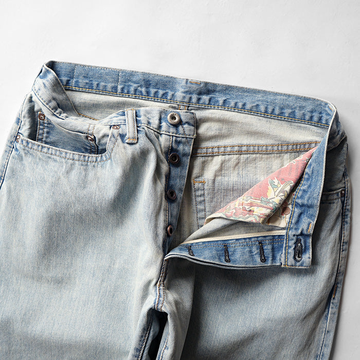 Sanca 14OZ DENIM 5P TAPERED FIT ICE WASH -INDIGO