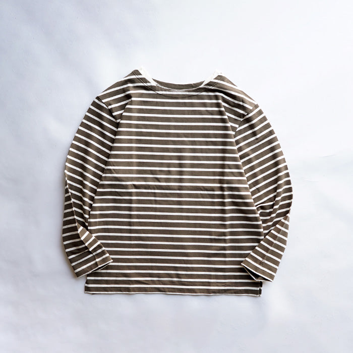 【50%OFF】Si LS BOATNECK BORDER TEE