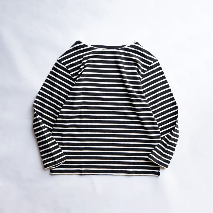 【50%OFF】Si LS BOATNECK BORDER TEE
