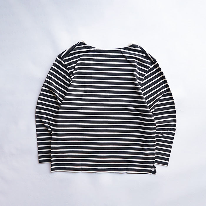【50%OFF】Si LS BOATNECK BORDER TEE