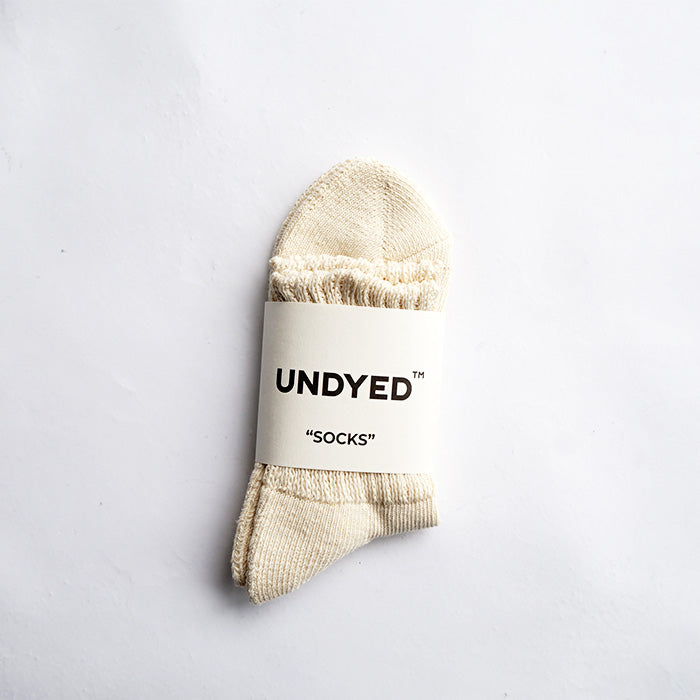 UNDYED STANDARD PILE RIB SOCKS