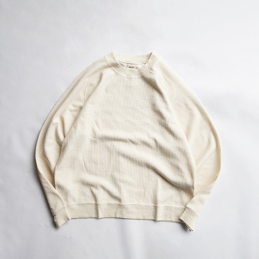 UNDYED STANDARD WAFFLE L/S SWEAT