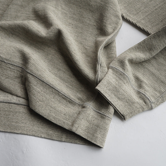 UNDYED STANDARD WAFFLE L/S SWEAT
