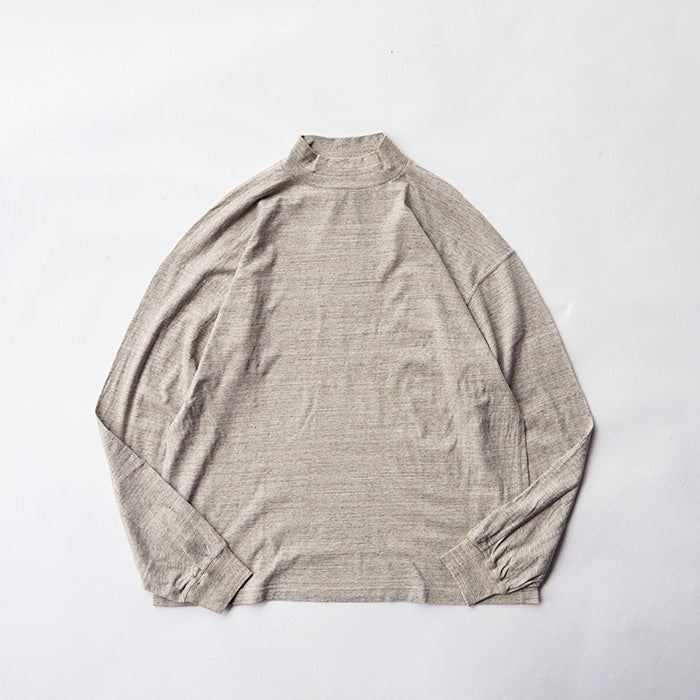 UNDYED STANDARD 30PV MOCK NECK L/S Tee