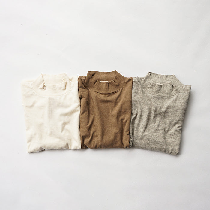 UNDYED STANDARD 30PV MOCK NECK L/S Tee
