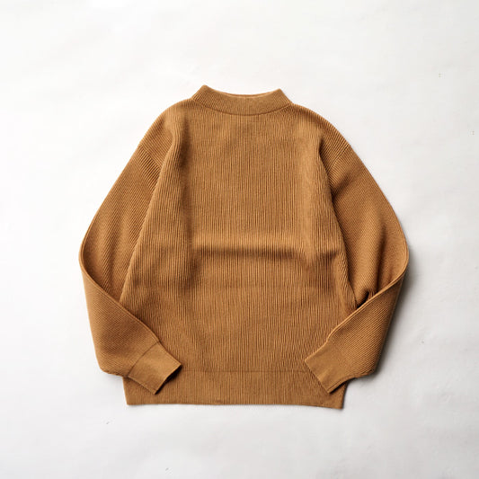 UNDYED STANDARD KNIT RIB MOCKNECK CREW