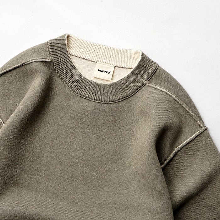 UNDYED STANDARD KNIT MIX SWEAT CREW