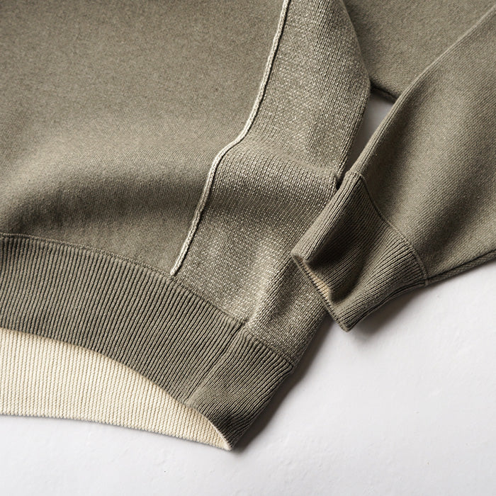 UNDYED STANDARD KNIT MIX SWEAT CREW