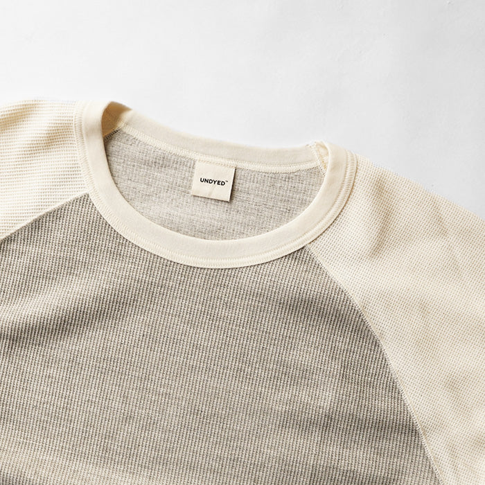 UNDYED STANDARD WAFFLEFACE COMBI 3/4 SLEEVE